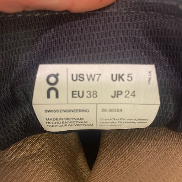 On Running Women's Sneakers - Gray, Black, Purple, Tan - Picture 9 of 9